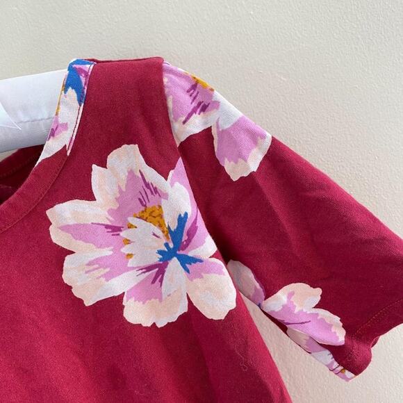Old Navy Girls Burgundy Flower Dress XS (5T) - Picture 5 of 7